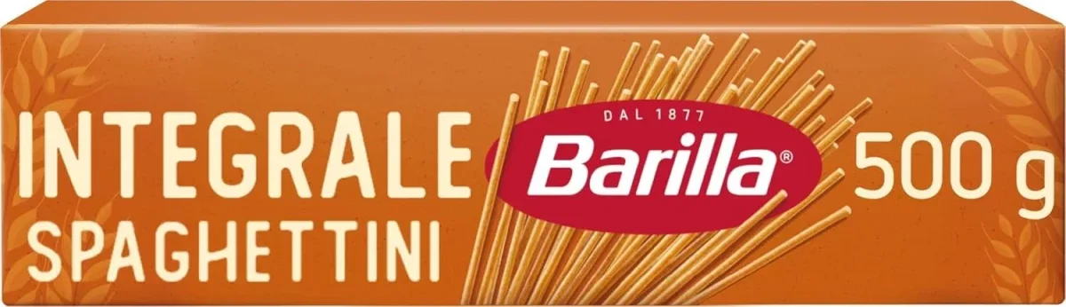 Barilla Pasta Integrale Spaghetti n.5 aus Vollkorn-Hartweizen (500g)