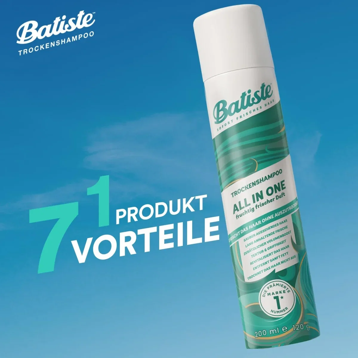 Batiste Trockenshampoo All In One Haarpflegespray (200ml für Frische Volumen und revitalisiertes Haar)