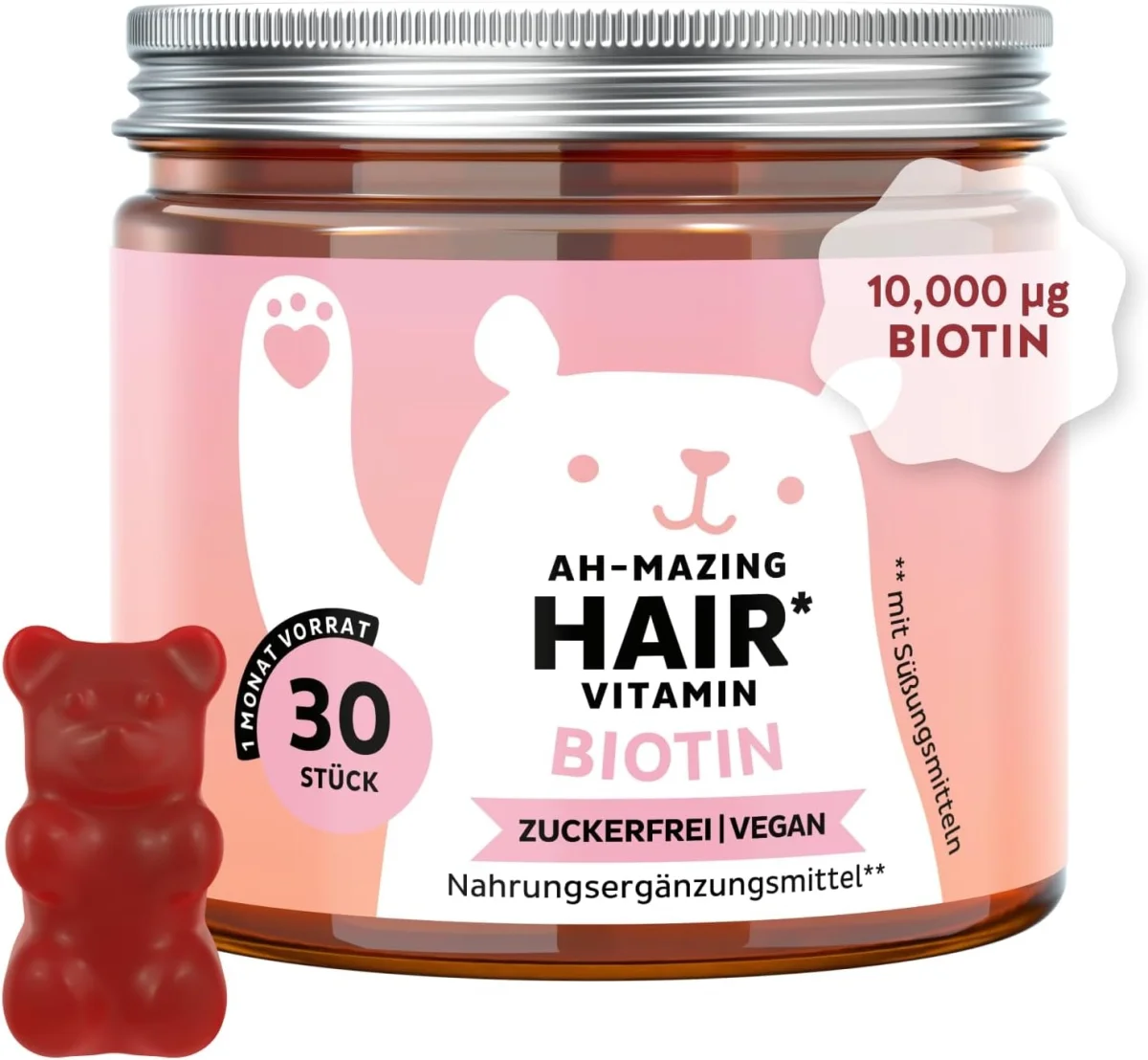 Bears with Benefits – Gummibärchen Biotin 10.000µg (Für Haare – 30 Stück)