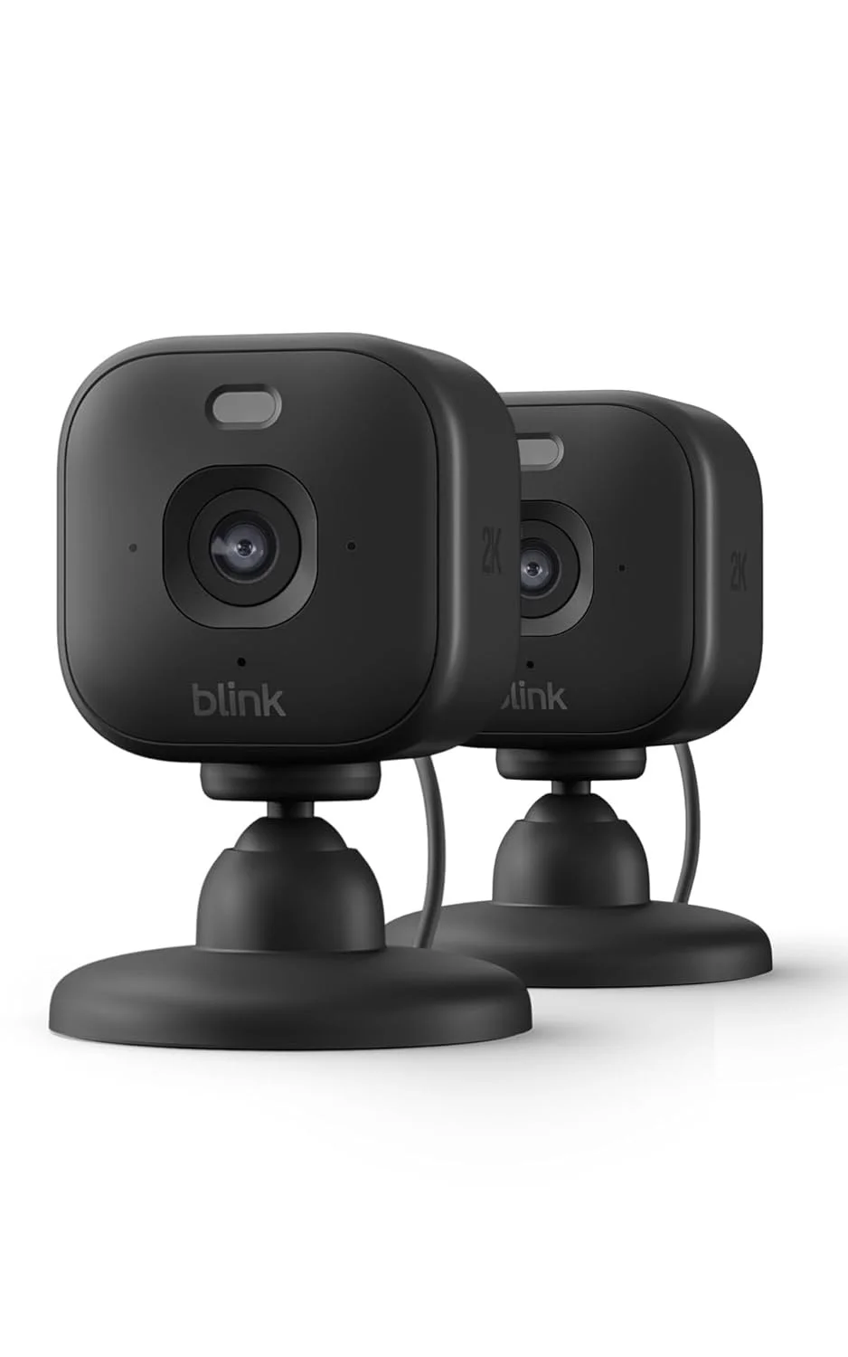 Blink Mini 2K+ (neueste Generation) Sicherheitskamera mit Netzstecker (2 Stück)