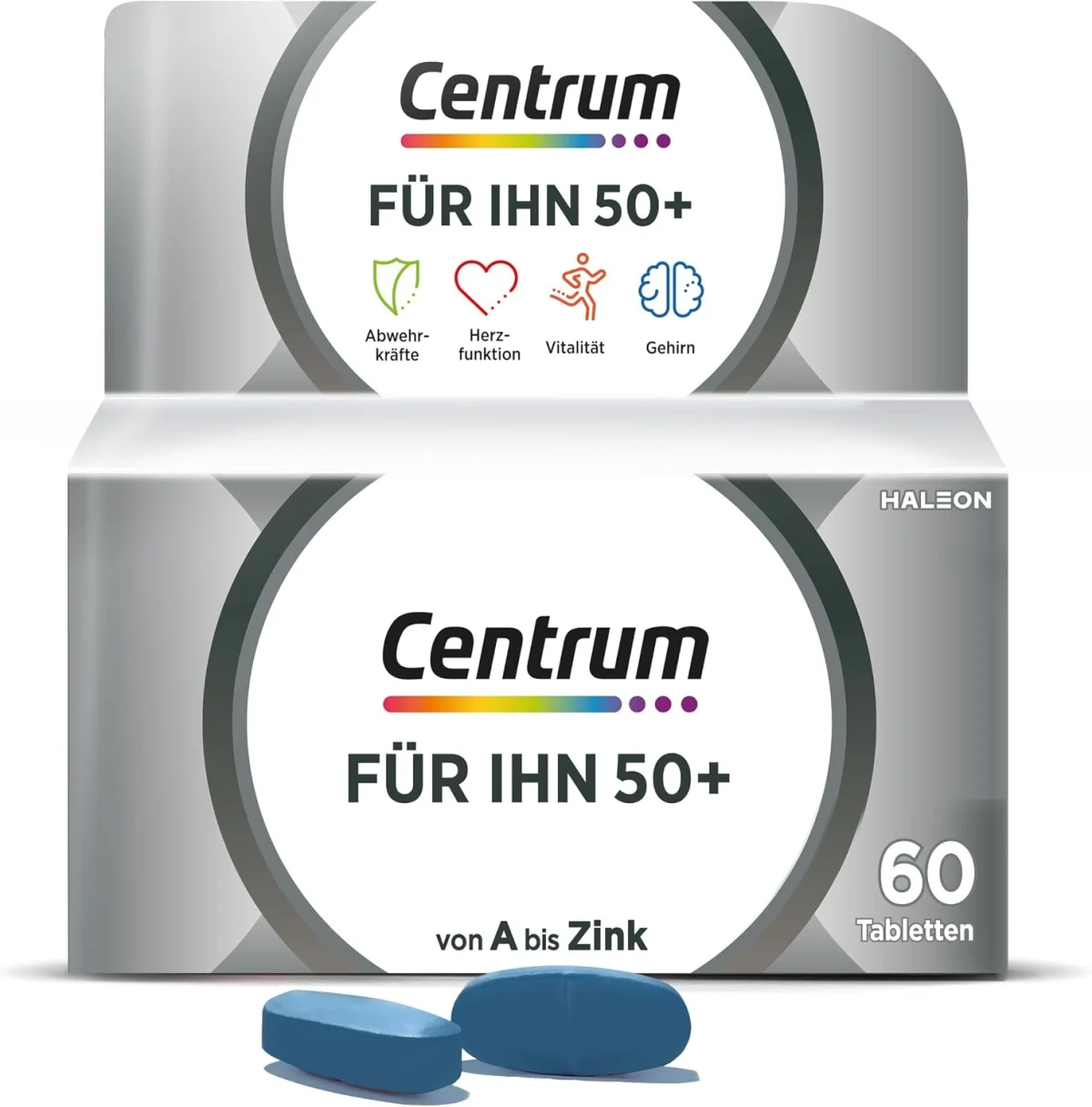 Centrum Für Ihn 50+ 60 St. (Multivitamin Tabletten Nahrungsergänzungsmittel)