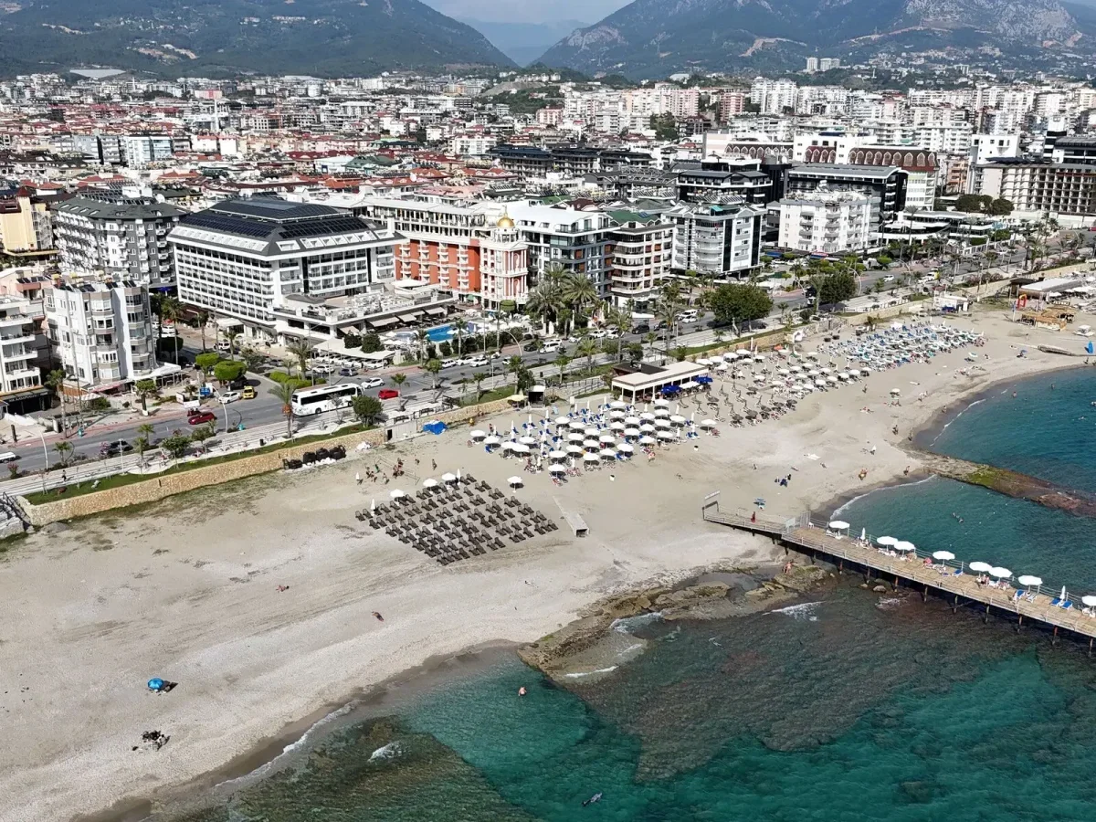 Kleopatra-Strand in Alanya an der türkischen Mittelmeerküste