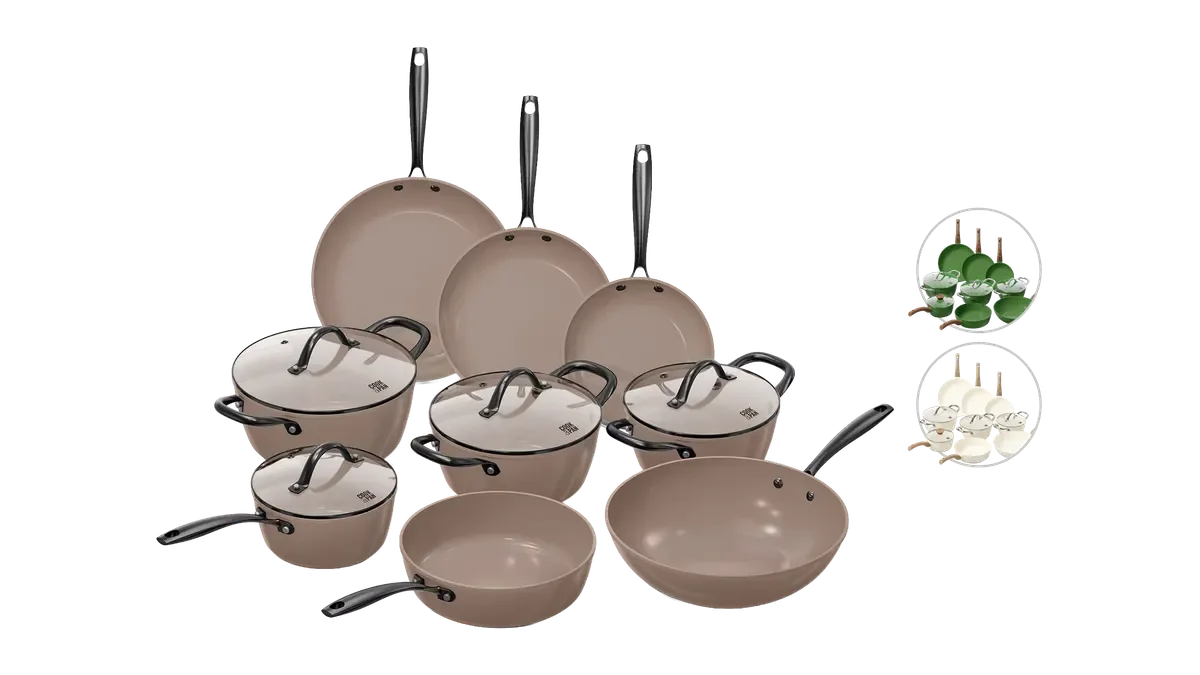 Cook & Pan Go Ivory Topf & Pfannen Set (9-teilig)