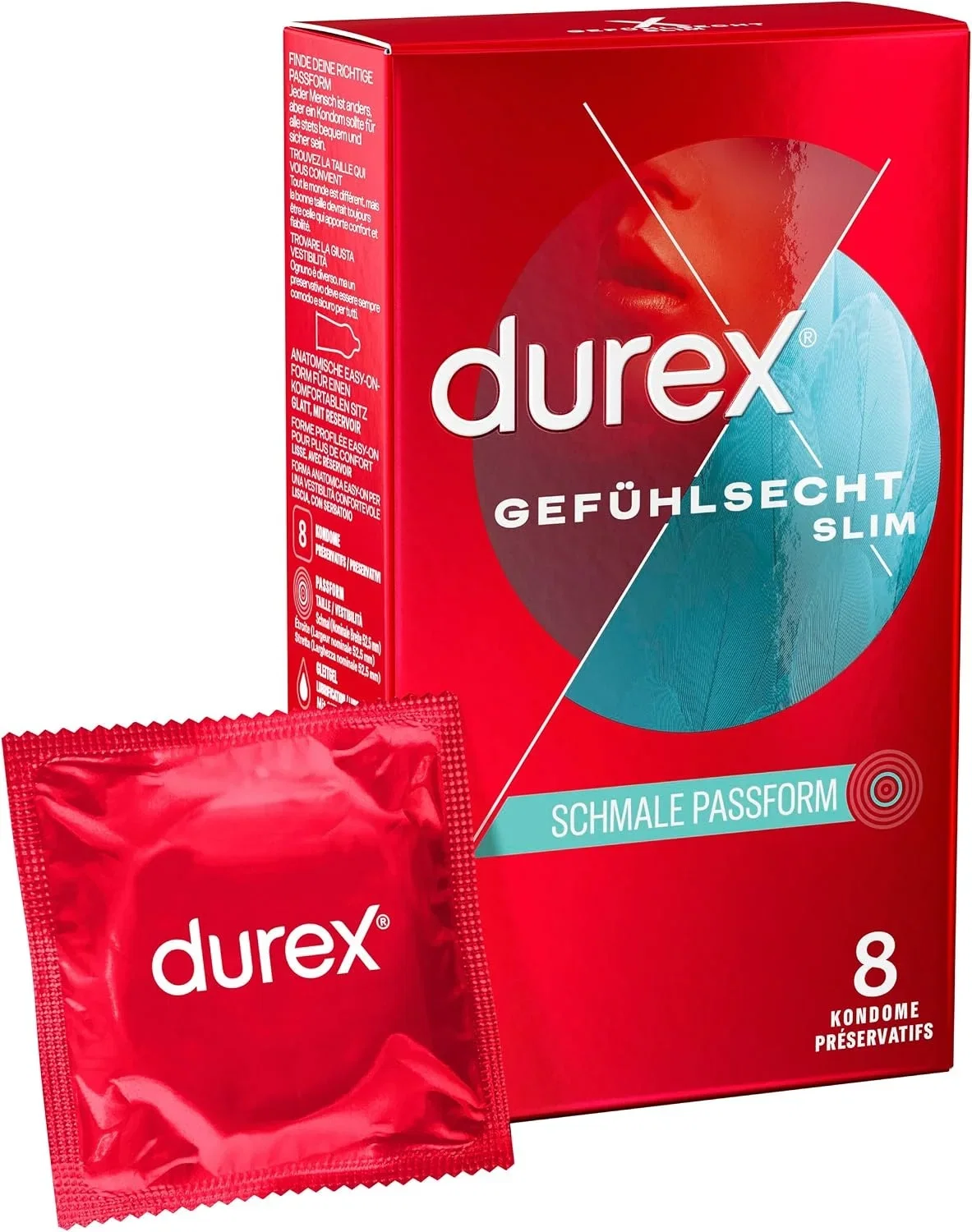 Durex Gefühlsecht Slim Kondome 8 Stück