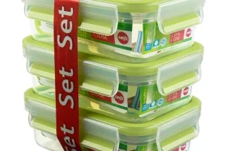 EMSA Clip & Close Frischhaltedosen 3er-Set mit drei transparenten 550-ml-Boxen