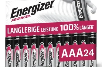 Energizer Advanced AAA Alkaline-Batterien im 24er-Pack mit 1,5 Volt