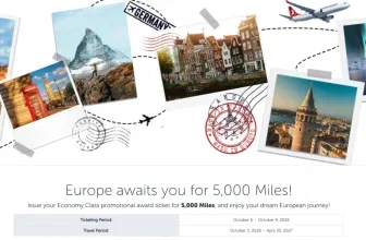 Turkish Airlines Miles&Smiles Aktion mit Prämienflügen zwischen Europa und der Türkei