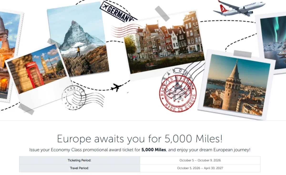 Turkish Airlines: Türkei-Flüge für nur 5.000 Miles&Smiles Meilen statt 15.000