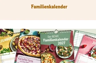 REWE Familienkalender 2027 kostenlos für die Terminplanung