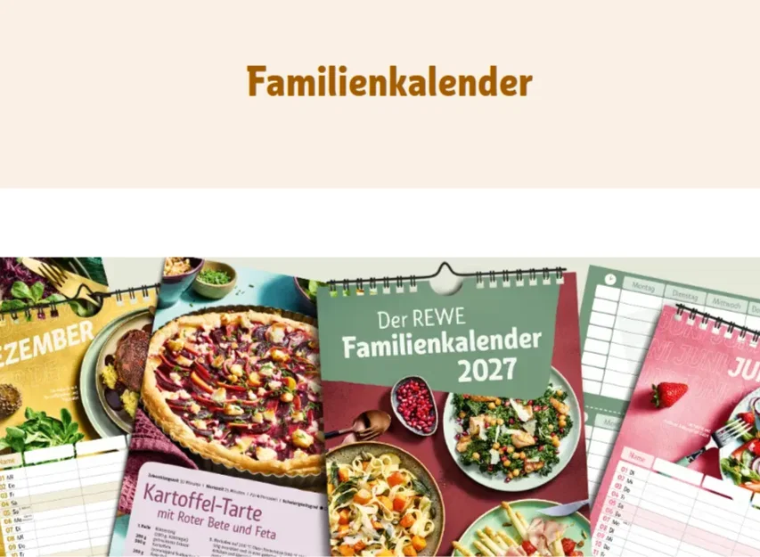Gratis Rewe Familienkalender 2027