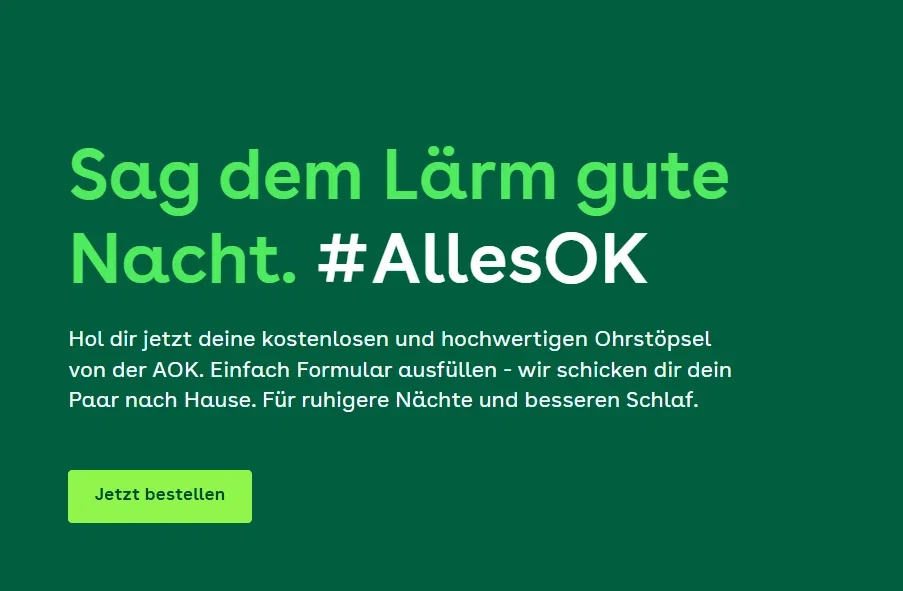 Kostenlose Happy Ears Ohrstöpsel für mehr Ruhe