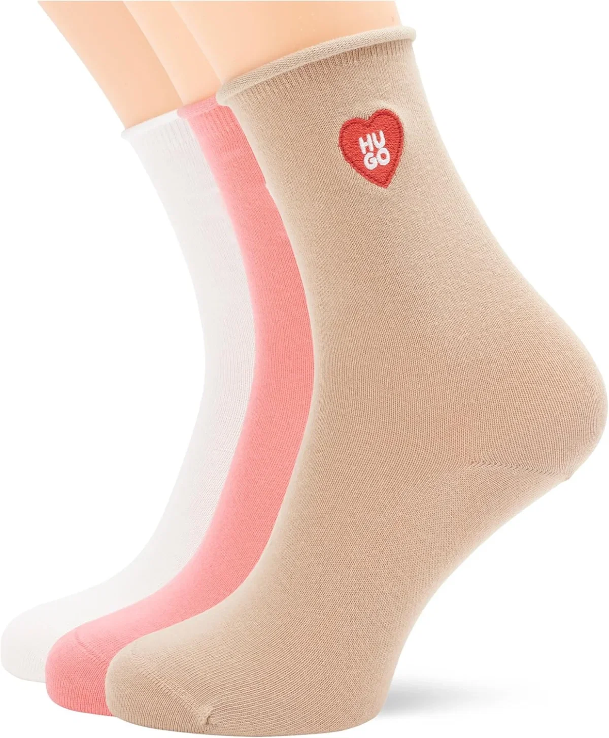 HUGO Damen Quarter-Socken im 3er-Pack (Gr.  39-42)
