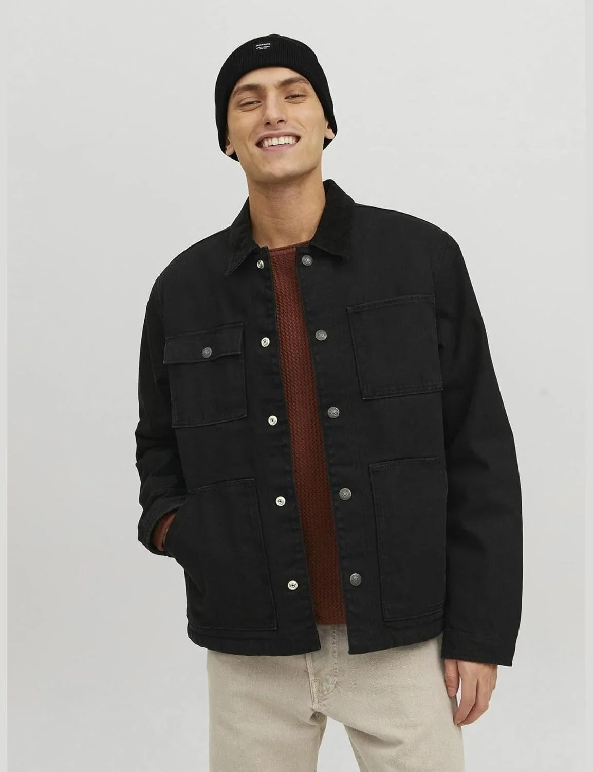 JACK & JONES Herren Jaclong Strickmütze