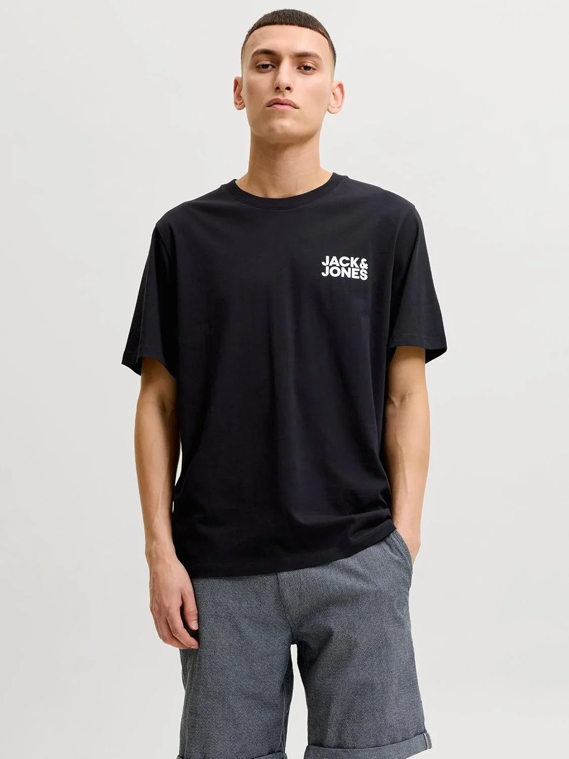 JACK & JONES Herren Male T-Shirt Logo T-Shirt Jjecorp (Gr. XS bis XL)