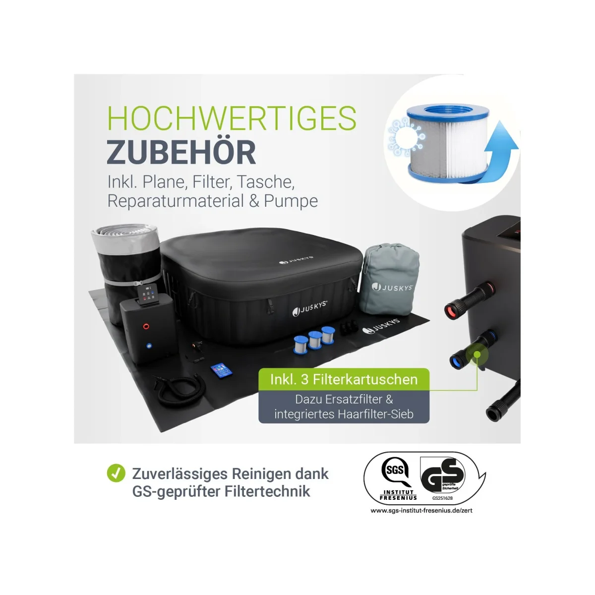Juskys Whirlpool SpaLuxe
