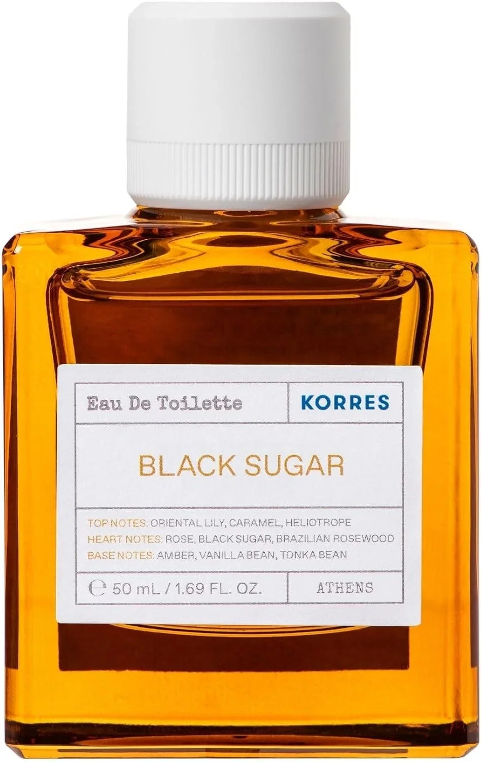KORRES BLACK SUGAR Damenparfum mit schwarzen Zuckernoten, Amber und Tonkabohne