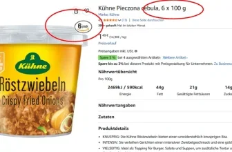 Kühne Röstzwiebeln 100 g als knuspriges Topping für herzhafte Gerichte