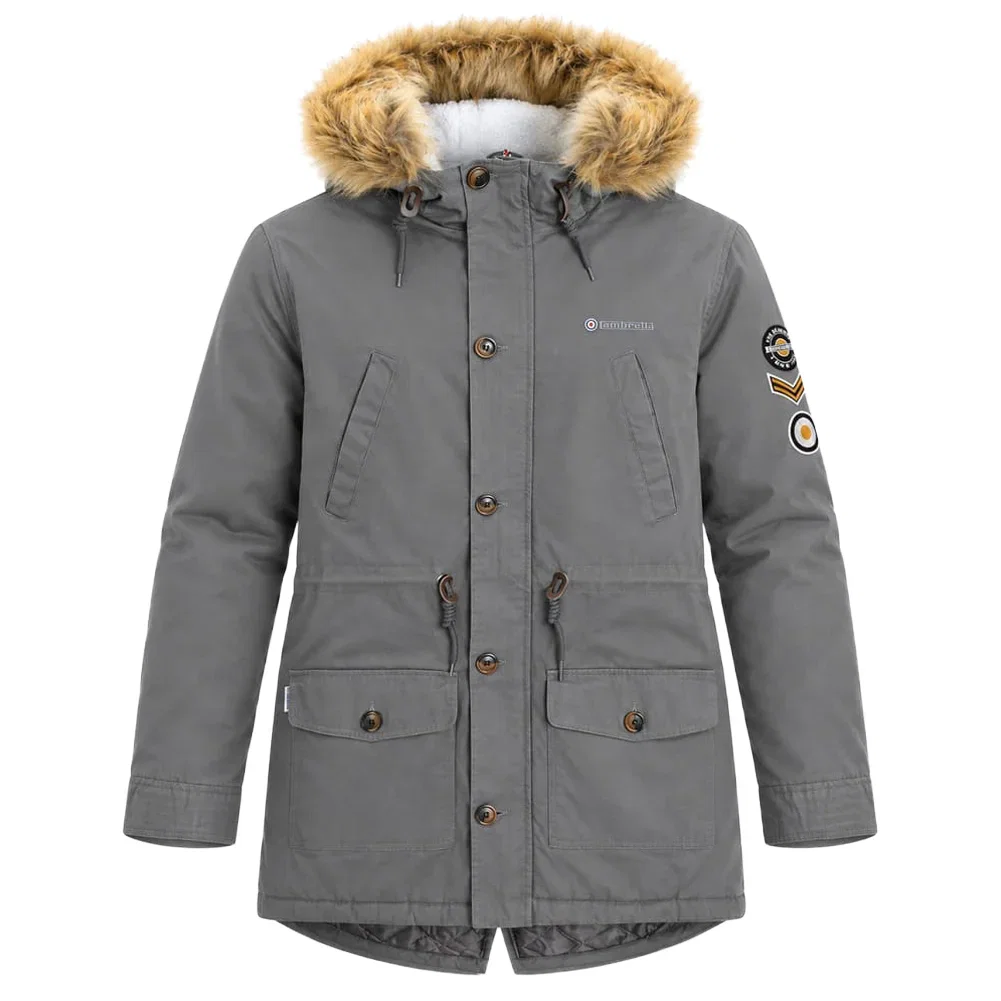 Lambretta Sherpa Lined Parka Herren Winterjacke