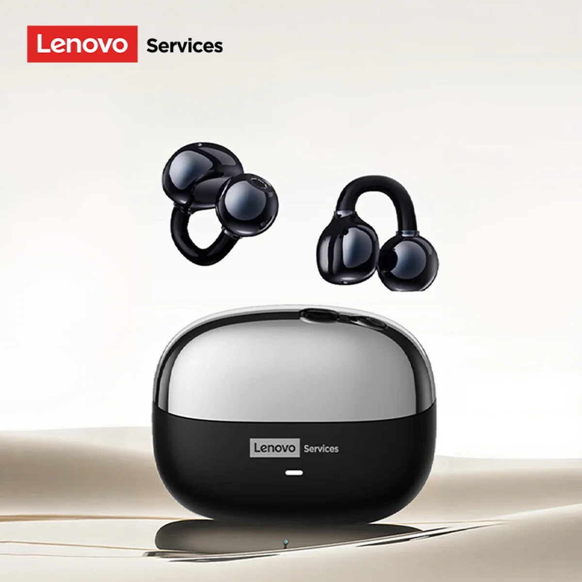 Lenovo Services LE302 Schwarze Kabellose Ohrhörer mit Ohrbügeln