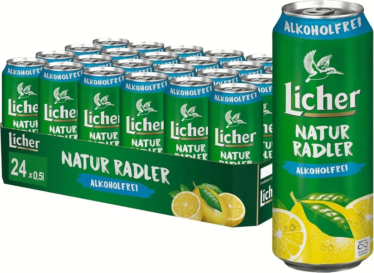 Licher Natur Radler Alkoholfrei Biermix 24er Pack (24x500ml)