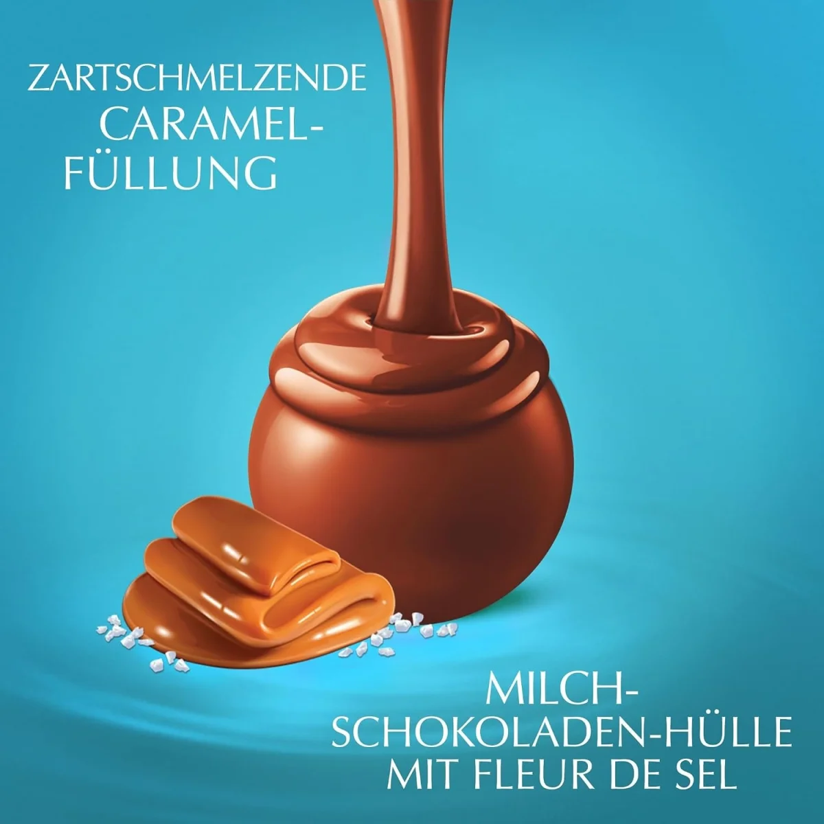 Lindt LINDOR Schokoladenkugeln mit Karamell und Meersalz