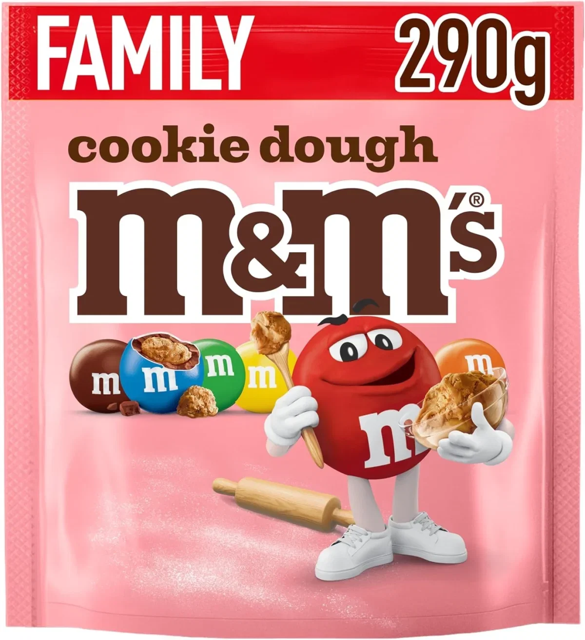 M&M’S Cookie Dough Keksteig Schokolinsen (290g)