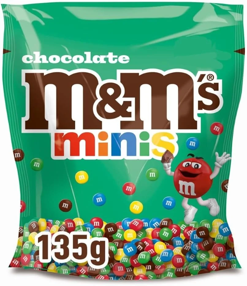 M&M’S Minis Schokolade kleine bunte Schokolinsen (135g)