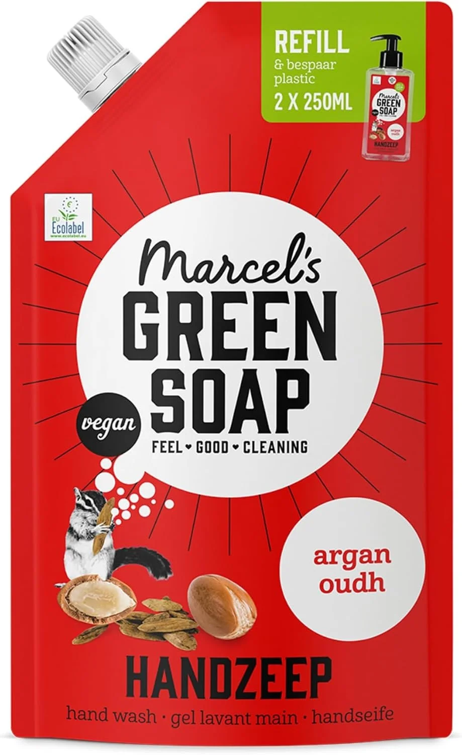 Marcel’s Green Soap Handseife Nachfüllpack Argan & Oudh (500ml)