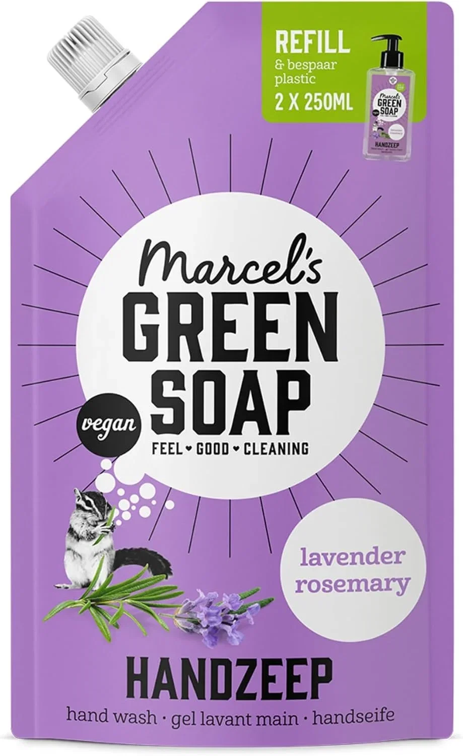 Marcel's Green Soap Handseife Nachfüllpack Lavendel & Rosmarin