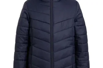 McKINLEY Kids Jacke Alix G in Dunkelblau mit Thermo-Wattierung und Kapuze