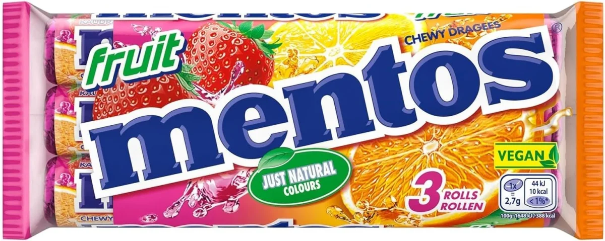 Mentos Fruit Dragees Frucht-Bonbons