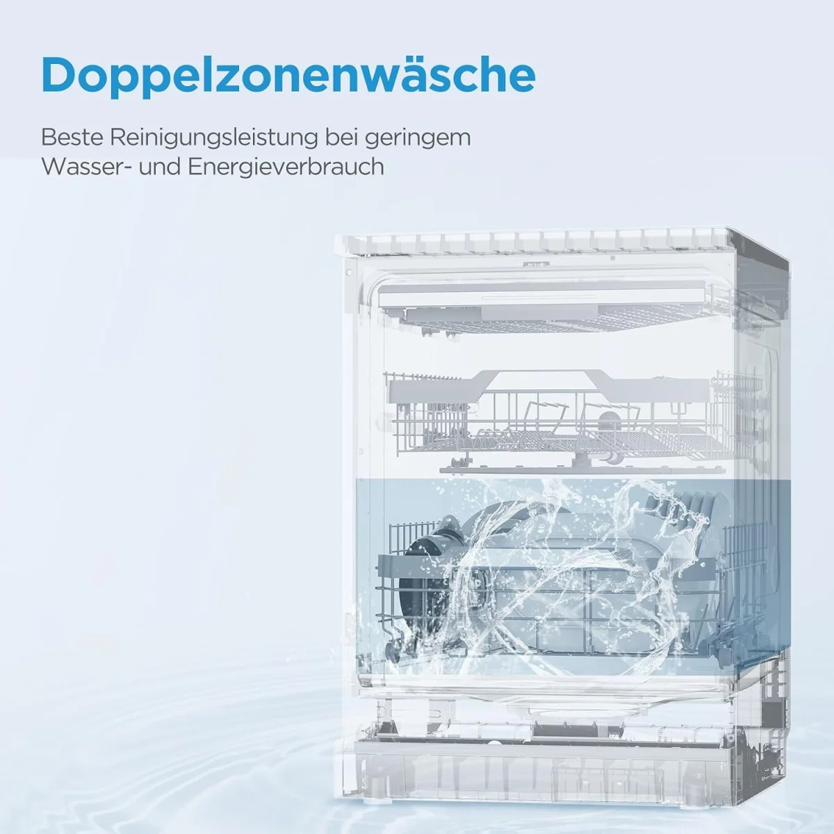 Midea Spülmaschine MDWEF1034DSS-WE
