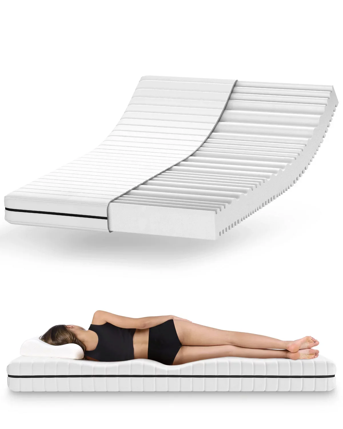 Preisfehler? Mister Sandman KALTSCHAUMMATRATZE 90×190 cm (Ergonomische 7-Zonen Matratze H2 & H3 – 18 cm Höhe)