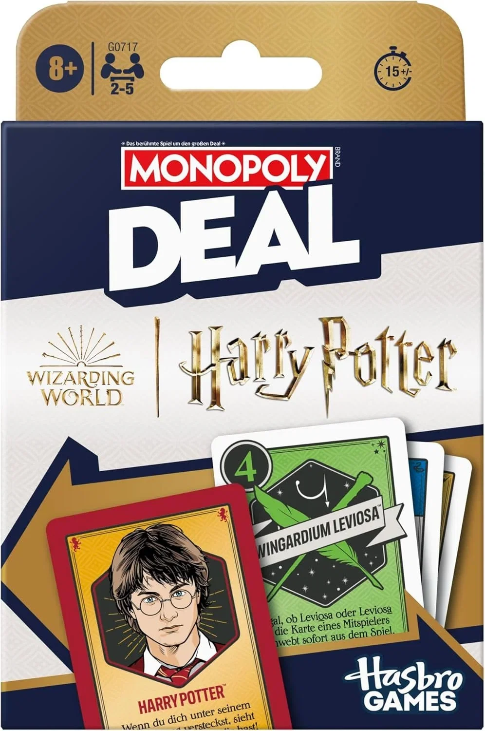 Monopoly Deal: Harry Potter Kartenspiel (Deutsche Fassung – 2 bis 5 Spieler ab 8 Jahren)