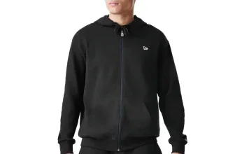 New Era Premium Essential Zip-Hoodie 60752365 in Schwarz