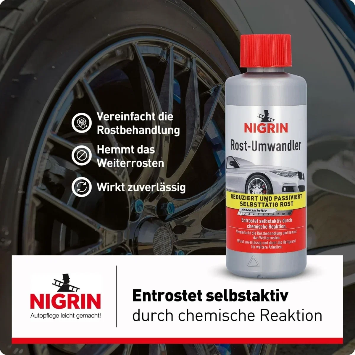NIGRIN Rostumwandler (rostlösend Rostentferner) (200ml)