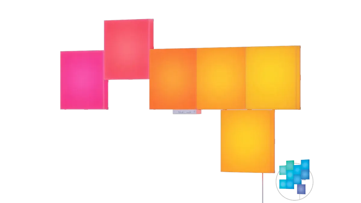 Nanoleaf Blocks Large Squares Starter-Set 6 Stück