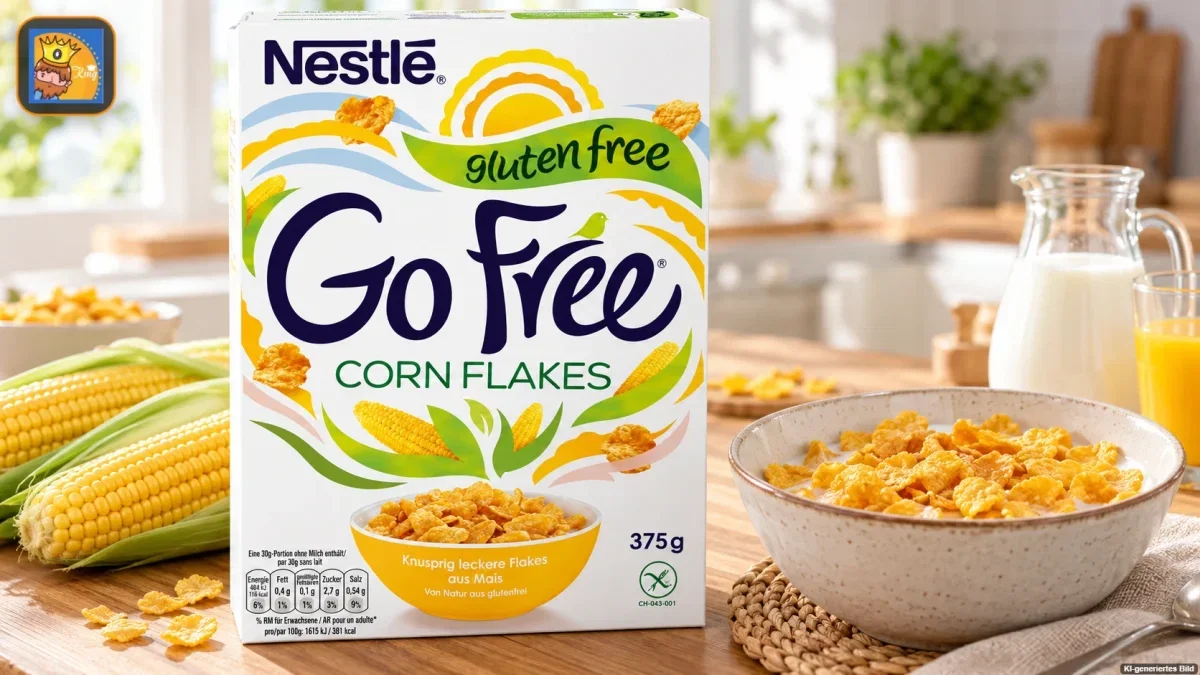 Nestlé Corn Flakes Go Free Cerealien (375g)
