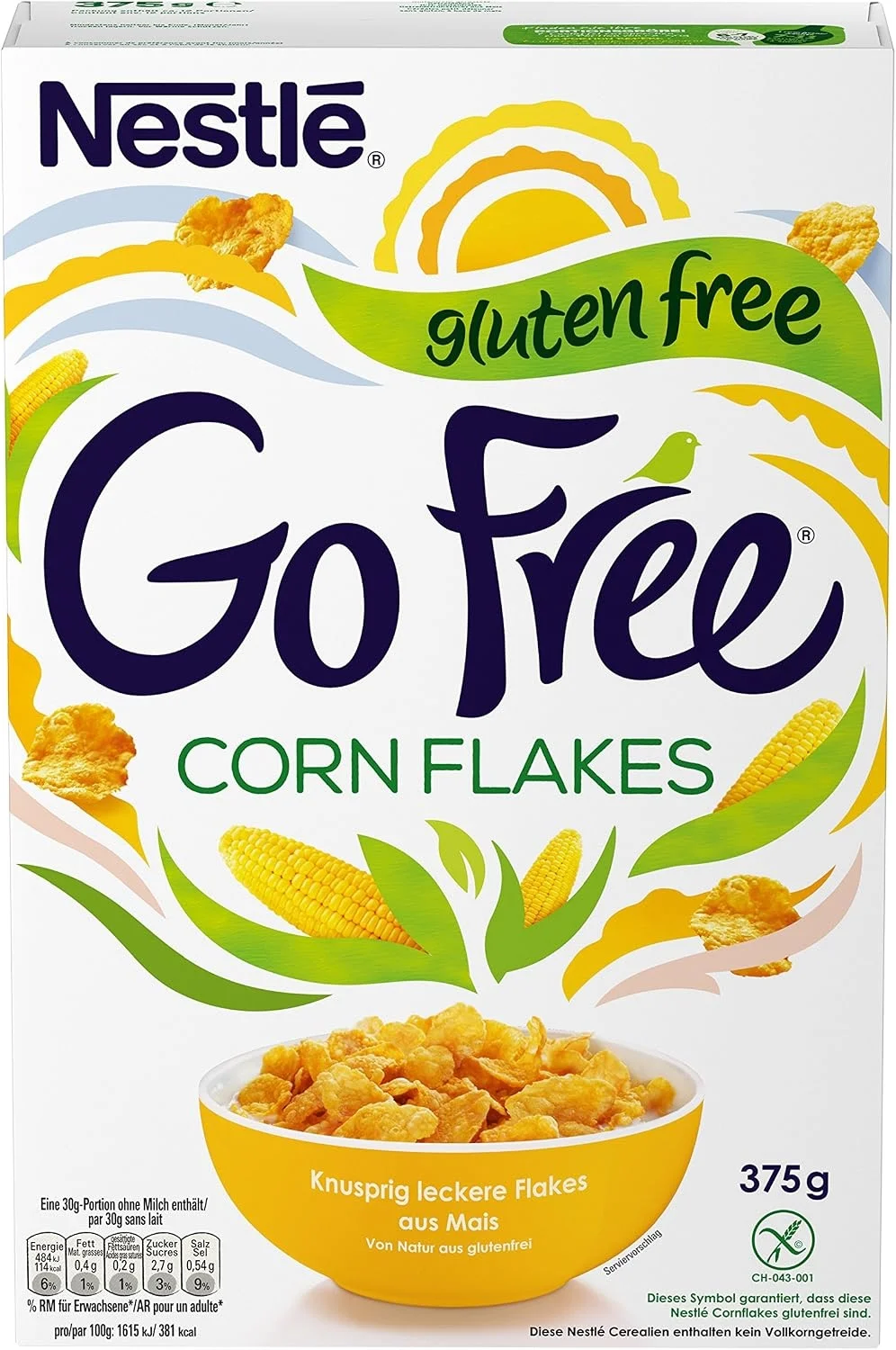 Nestlé Corn Flakes Go Free Cerealien