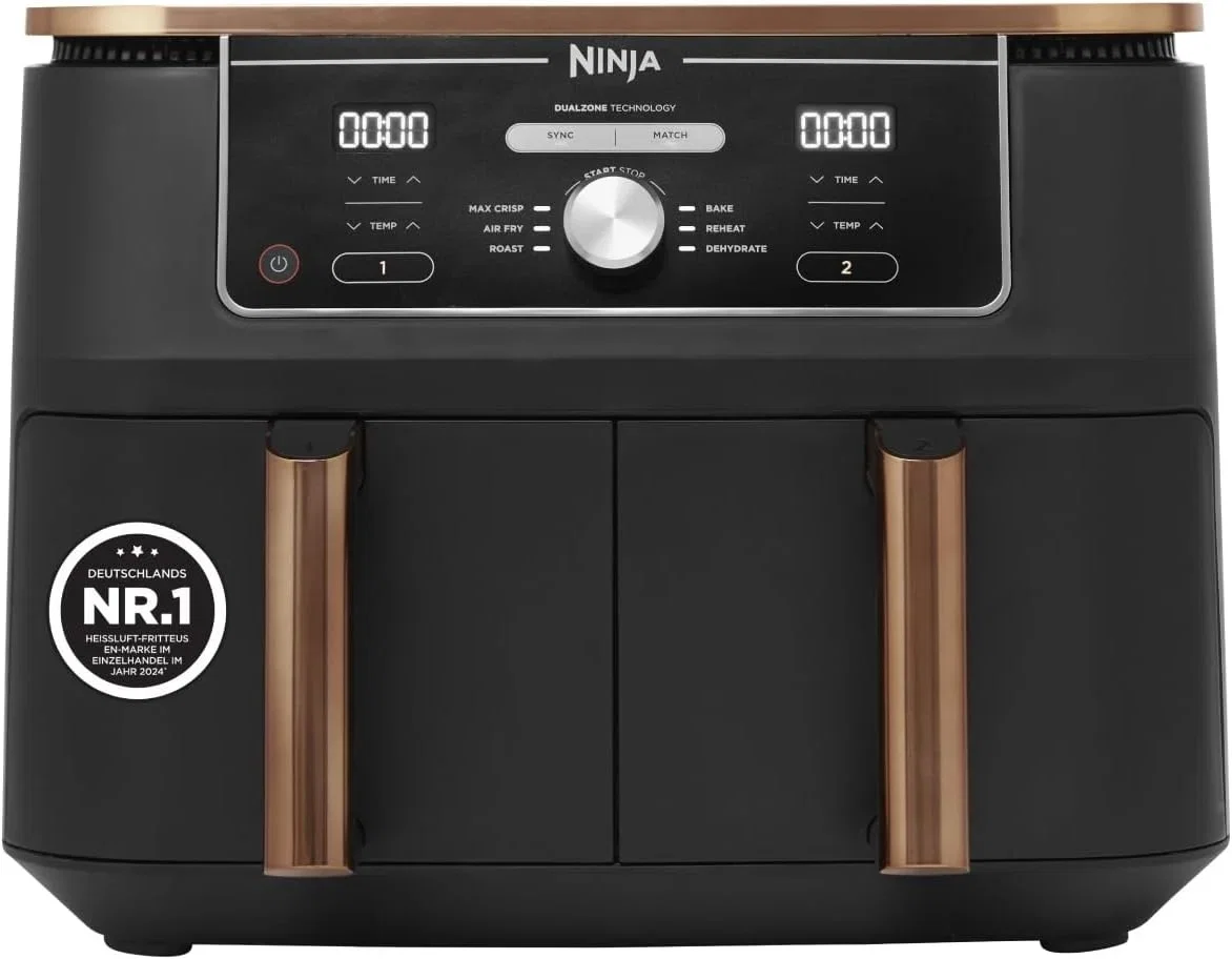 Ninja Foodi MAX Dual Zone Heißluftfritteuse 6-in-1 AF400EUCP