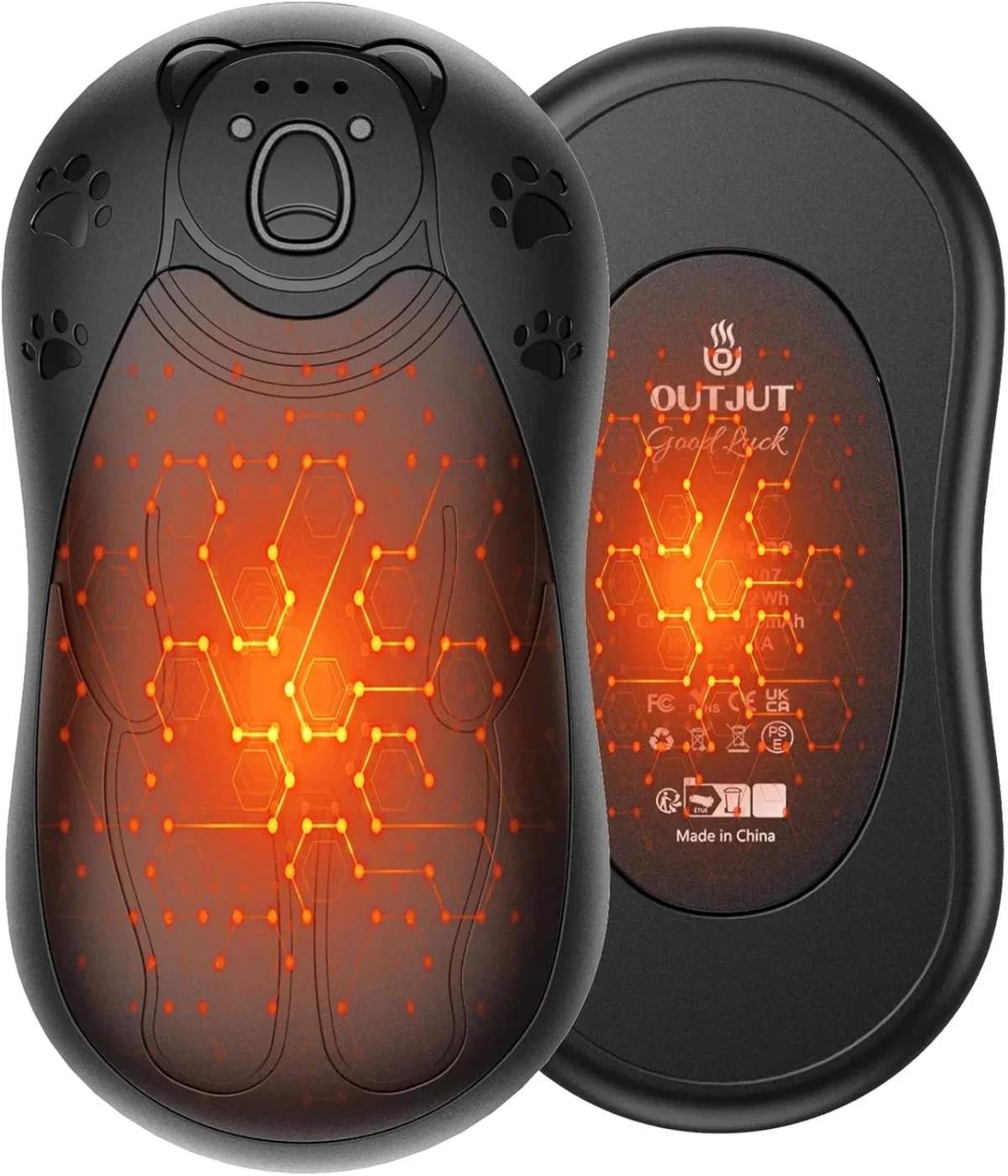 OUTJUT  Magnetischer Handwärmer 12000mAh 2er Set