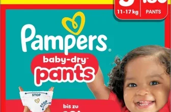 Pampers Baby-Dry Pants Vorratsbox Größe 5 mit 180 Windeln und lachendem Baby