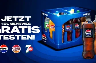Pepsi Gratis Testen 2026 – Cashback für Pepsi, 7UP und Schwip Schwap