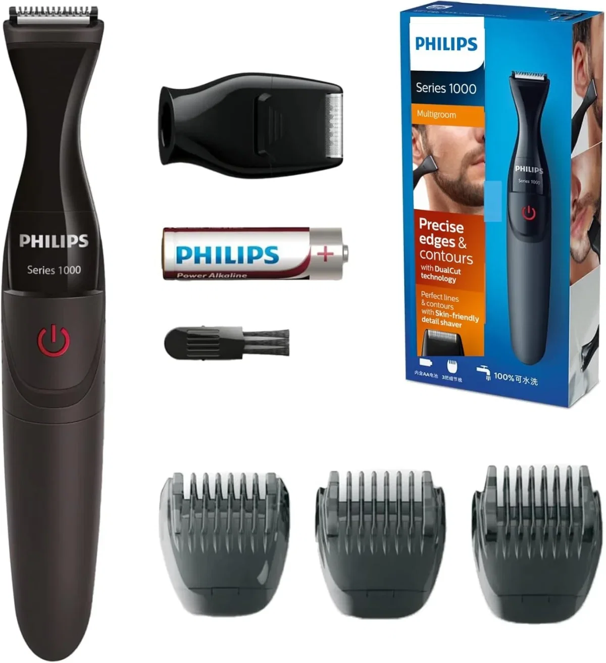 Philips Multigroom Series 1000 Besonders präziser Bartstyler MG1100/16