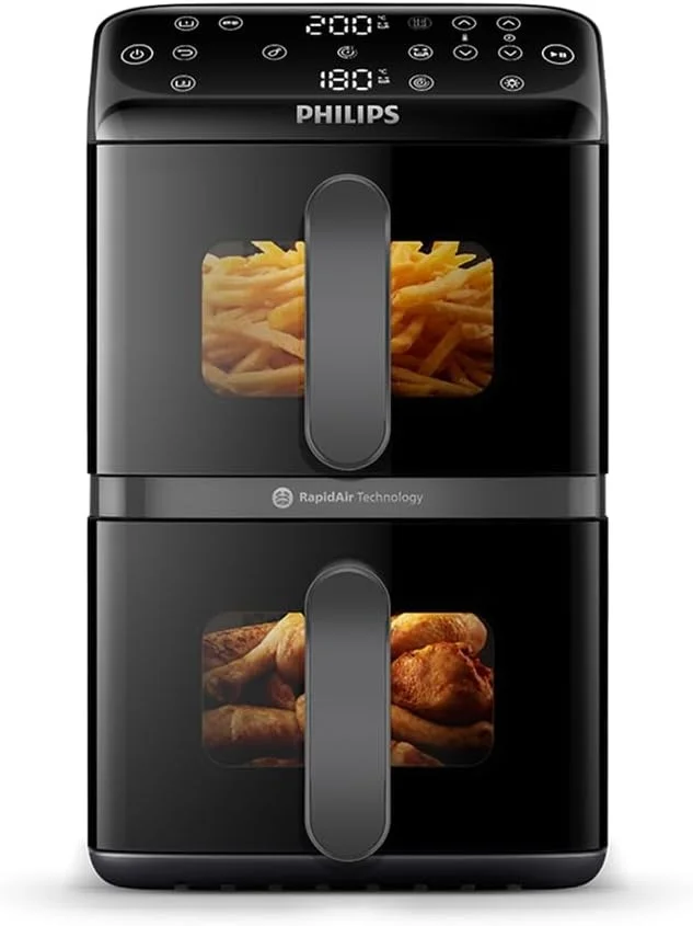 Philips Stacked Airfryer 4000 Serie Heißluftfritteuse (10L, 2 Farben)