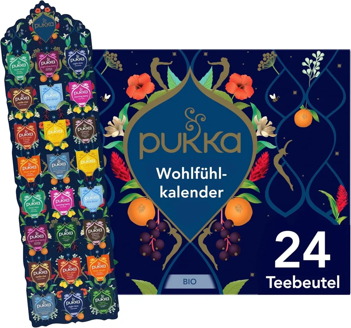 Pukka Tee Adventskalender mit verschiedenen Bio-Tees