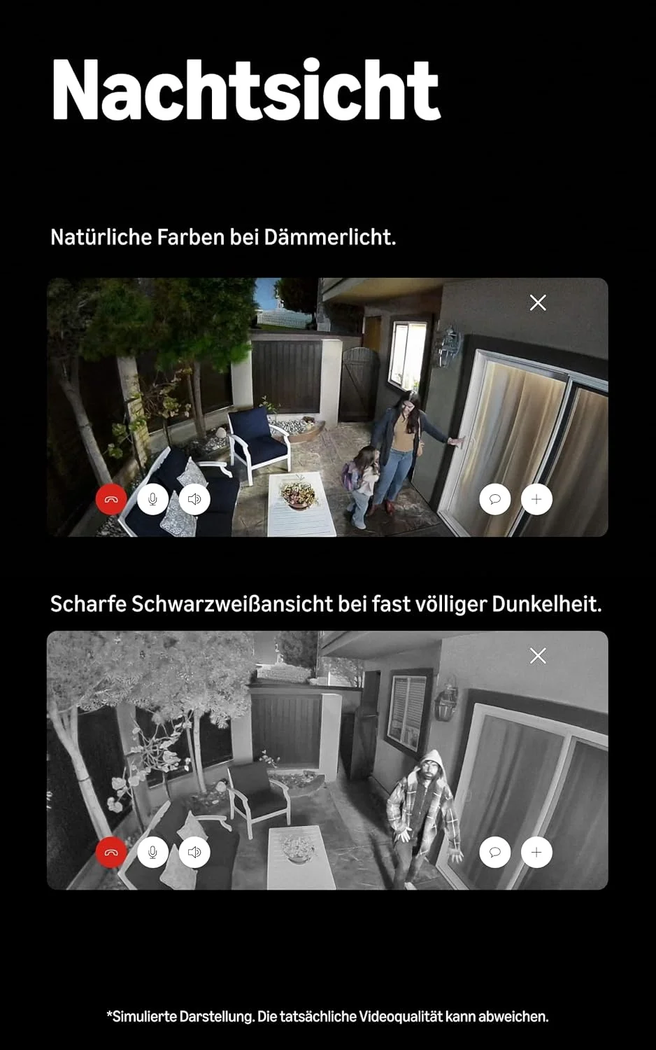 Ring Außenkamera 2K mit Nachtsicht