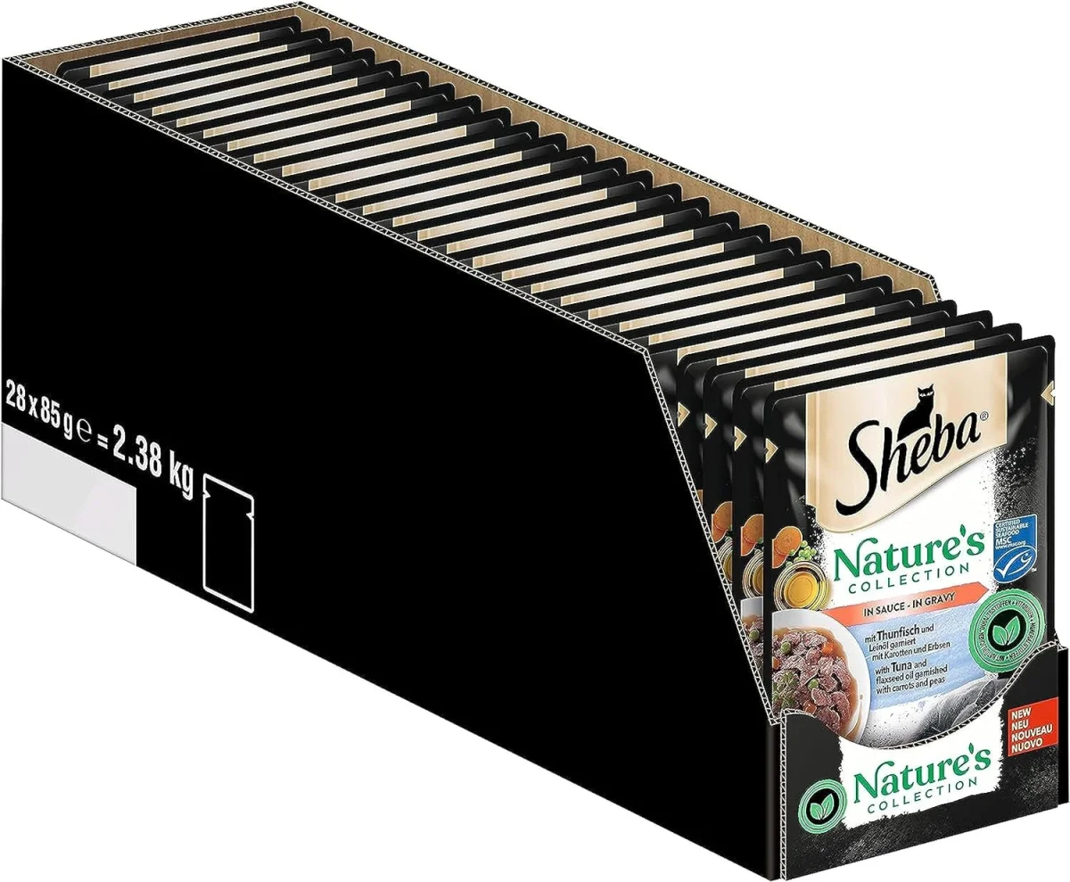 SHEBA Nature’s Collection in Sauce – mit Thunfisch (28x85g)