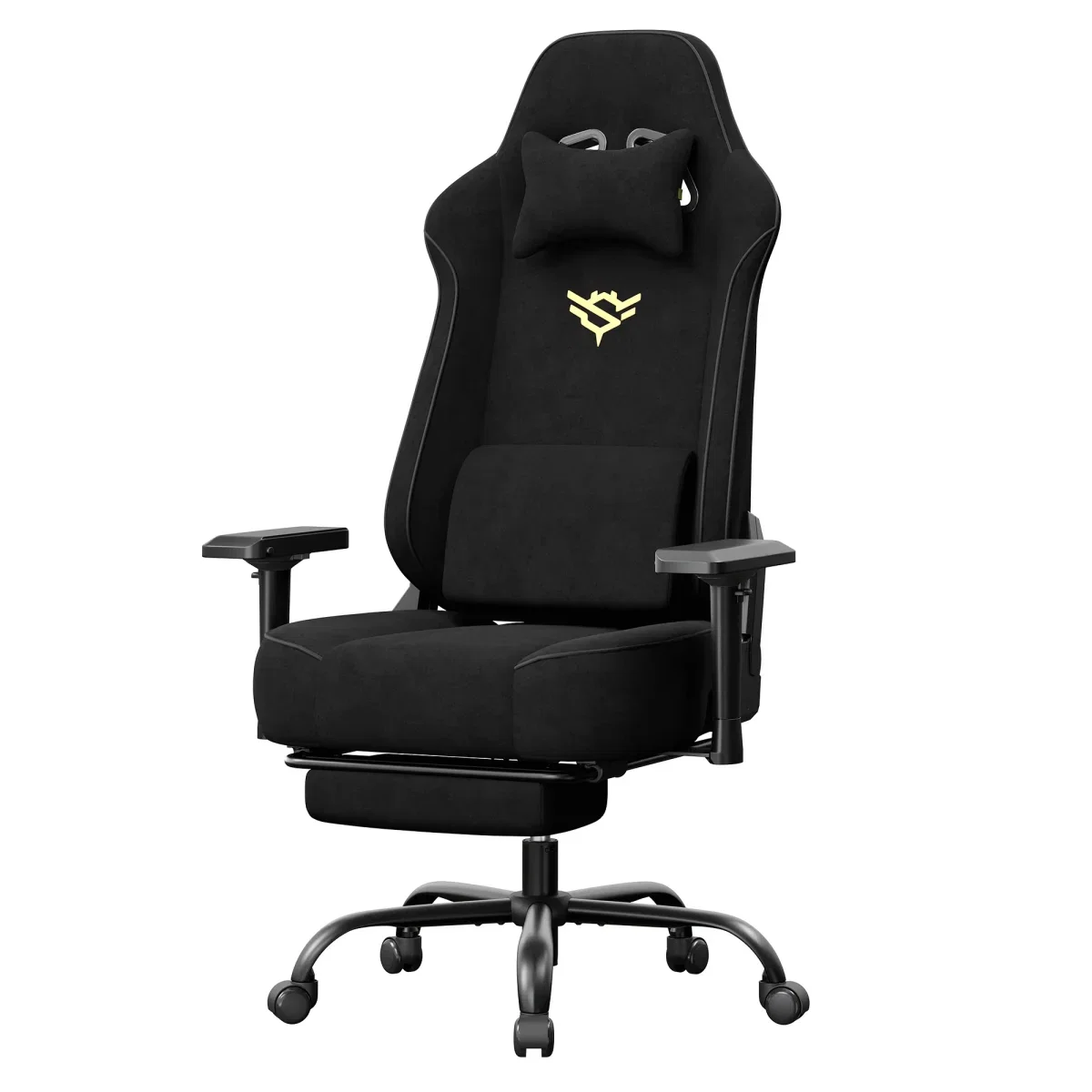 SONGMICS Gamingstuhl mit Fußstütze und 4D-Armlehnen