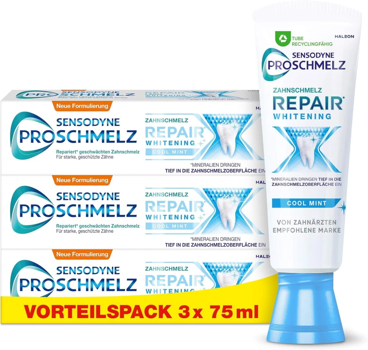 Sensodyne ProSchmelz Repair Whitening Zahnpasta (3x75ml)